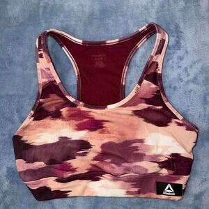 Reebok pink & purple sports bra  size m